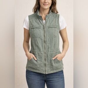 Merona Light Olive Utility Vest medium